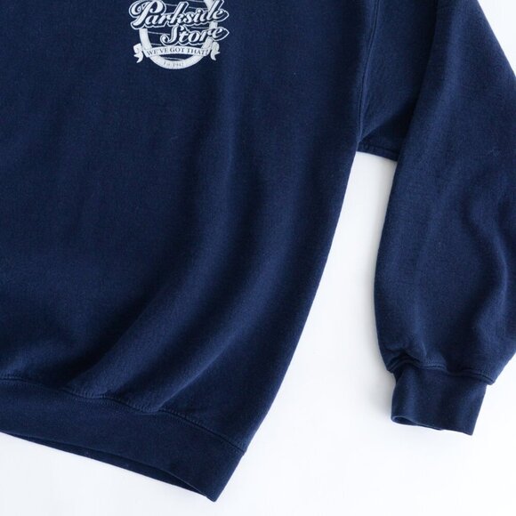 Vintage MV Sport Parkside Store Navy Crew Neck Sweater L Made In Honduras Size L - Picture 7 of 9